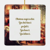 Kerstmagie Vintage Sinterklaas Ornament (Achterkant)