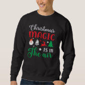Kerstmagie zit in het sweatshirt van de Air Mannen (Voorkant)