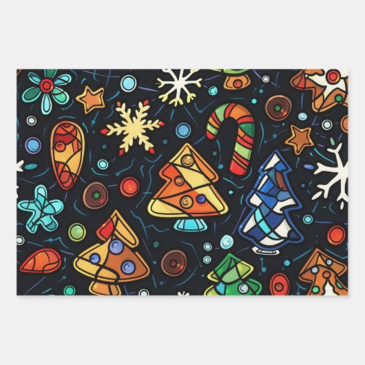 Kerstmagisch Inpakpapier Vel (Voorkant)