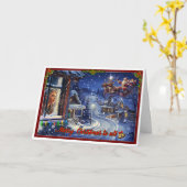 Kerstmagisch Kaart (Gele Bloem)