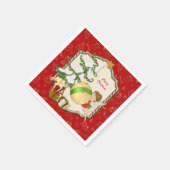 Kerstmagische feestdagen servet (Hoek)
