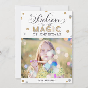 Kerstmagische feestdagen - White Feestdagenkaart