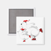 Kerstmagneet - Beren familie Magneet (Voorkant / Achterkant)