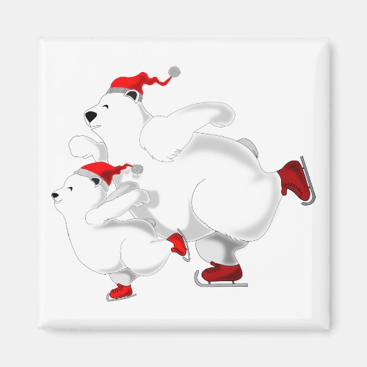 Kerstmagneet - Beren familie Magneet (Voorkant)