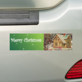 Kerstmagneet Bumpersticker (Op auto)