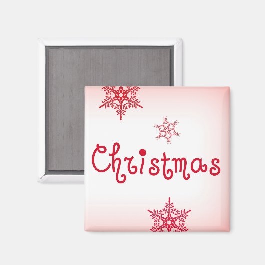 kerstmagneet magneet (Voorkant / Achterkant)