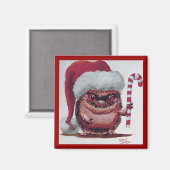 Kerstmagneet met beestje magneet (Voorkant / Achterkant)