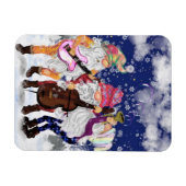 kerstmagneet met Gnomen Music Band Magneet (Horizontaal)