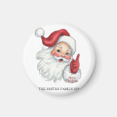 Kerstmagneet met vintage Sint Magneet (Voorkant)