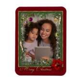  kerstmagneet (upload je foto) magneet (Verticaal)