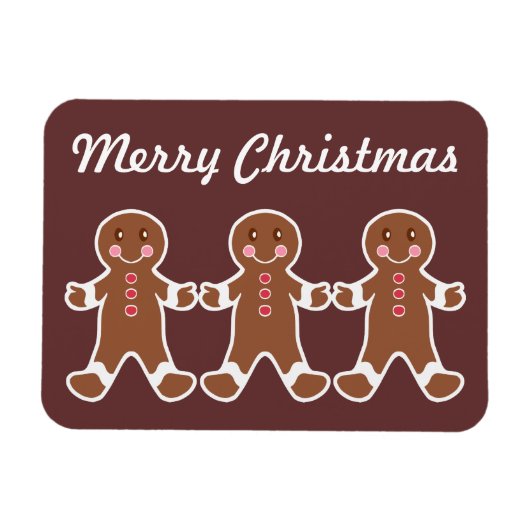 Kerstmagneet van koekhuis magneet (Horizontaal)