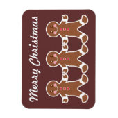 Kerstmagneet van koekhuis magneet (Verticaal)