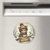 Kerstmagneet voor Kat Magneet (Insitu (Vaatwasser))