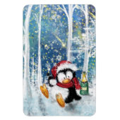 KerstMagnet Happy Penguin - Fun Magneet (Verticaal)