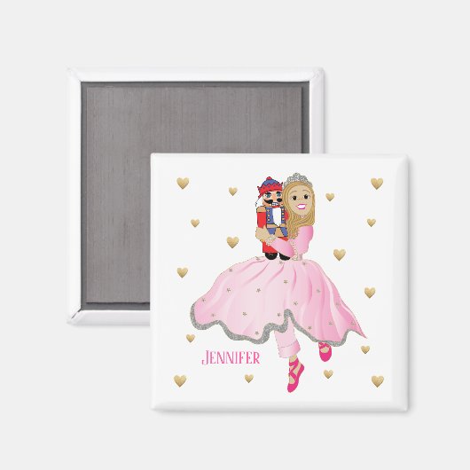 kerstmagnetescorte Nutcracker Ballet Magneet (Voorkant / Achterkant)