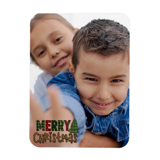 Kerstmagnetische foto's | Kerstfoto Magneet (Verticaal)