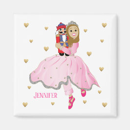 kerstmagnetronkeltje Nutcracker Lt Brwn Hair Magneet