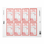 Kerstmail van de Kerstman Noordpoolbezorging Etiket (Full Sheet)