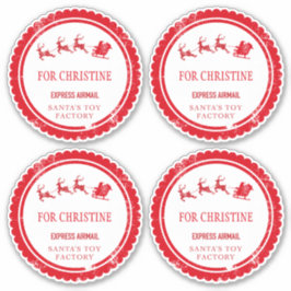 Kerstmail van de Kerstman Noordpoolbezorging Sticker