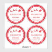 Kerstmail van de Kerstman Noordpoolbezorging Sticker (Vel)