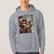 Kerstmailbox hoodie knus warm feestelijk draagbaar