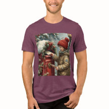 Kerstmailbox t-shirt schattig winter vakantie