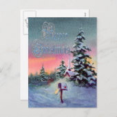 KERSTMAILBOX van SHARON SHARPE Feestdagenkaart (Voorkant / Achterkant)