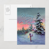 KERSTMAILBOX van SHARON SHARPE Feestdagenkaart (Voorkant / Achterkant)