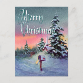 KERSTMAILBOX van SHARON SHARPE Feestdagenkaart