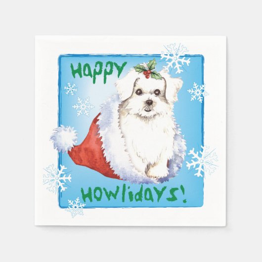 KerstMaltees Servet (Voorkant)