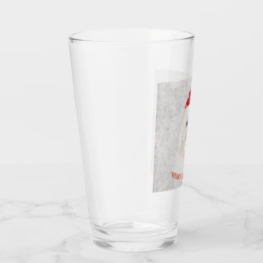 KerstMaltese puppy Glas (Rechts)