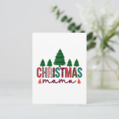 Kerstmama Briefkaart (Staand voorkant)