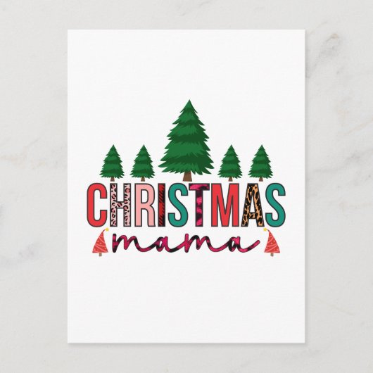Kerstmama Briefkaart (Voorkant)
