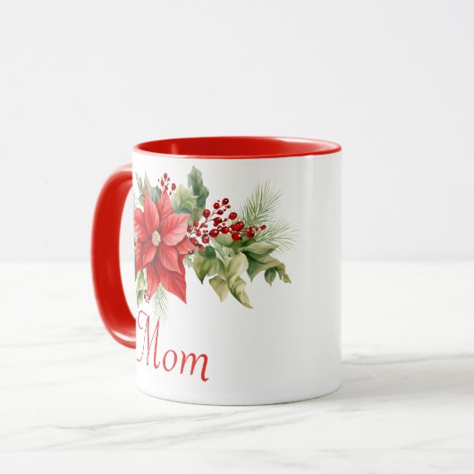 Kerstmama Mok (Voorkant links)