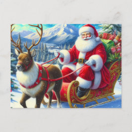 Kerstman 08 briefkaart