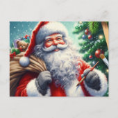 Kerstman 09 briefkaart (Voorkant)