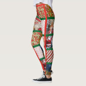 Kerstman 10 Fotosjabloon Vrouwen Leggings (Links)