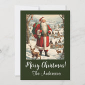 Kerstman 13 Vrolijk kerstfeest! kerstkaart Kaart (Voorkant)