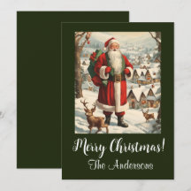 Kerstman 13 Vrolijk kerstfeest! kerstkaart