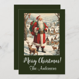 Kerstman 13 Vrolijk kerstfeest! kerstkaart Kaart