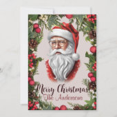 Kerstman 14 Vrolijk kerstfeest! kerstkaart Kaart (Voorkant)