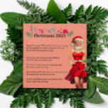 Kerstman 2023 Kerstmis Feestdagenkaart<br><div class="desc">Dit kerstfeest zal zeker een glimlach op een gezicht zetten dit vakantieseizoen!</div>