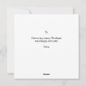 Kerstman 2023 Kerstmis Feestdagenkaart (Achterkant)