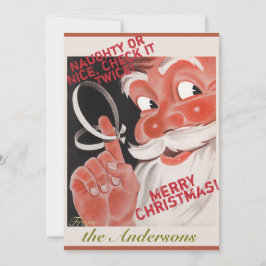 kerstman 21 met kerstlied kaart