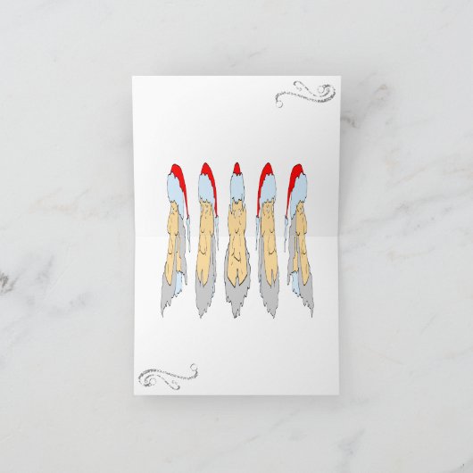 KERSTMAN 313 FEESTDAGEN KAART (Binnen)