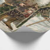 kerstman 3 cadeaupapier (Hoek)