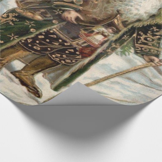 kerstman 3 cadeaupapier (Hoek)