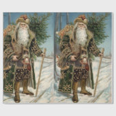 kerstman 3 cadeaupapier (Vlak)