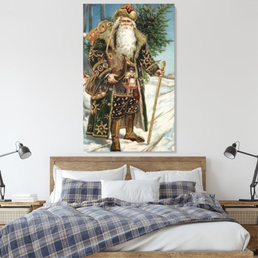  kerstman 3 canvas afdruk (Insitu (Slaapkamer))
