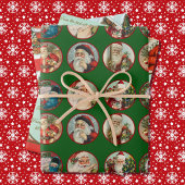  kerstman 3 Kerstmis Inpakpapier Vel